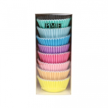 Cupcake Baking Cases - Pastel Colours / 100